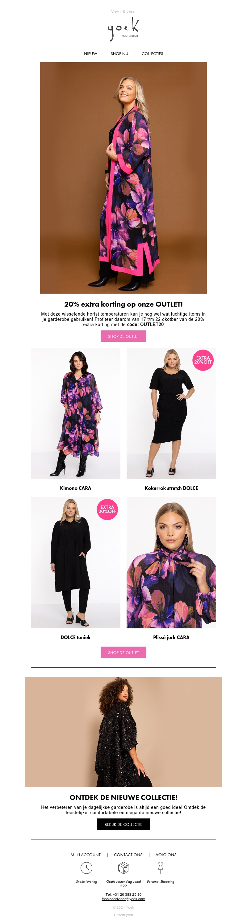 Profiteer nu van 20% EXTRA korting op outlet! 💜 Profiteer nu van 20% EXTRA korting op outlet! 💜