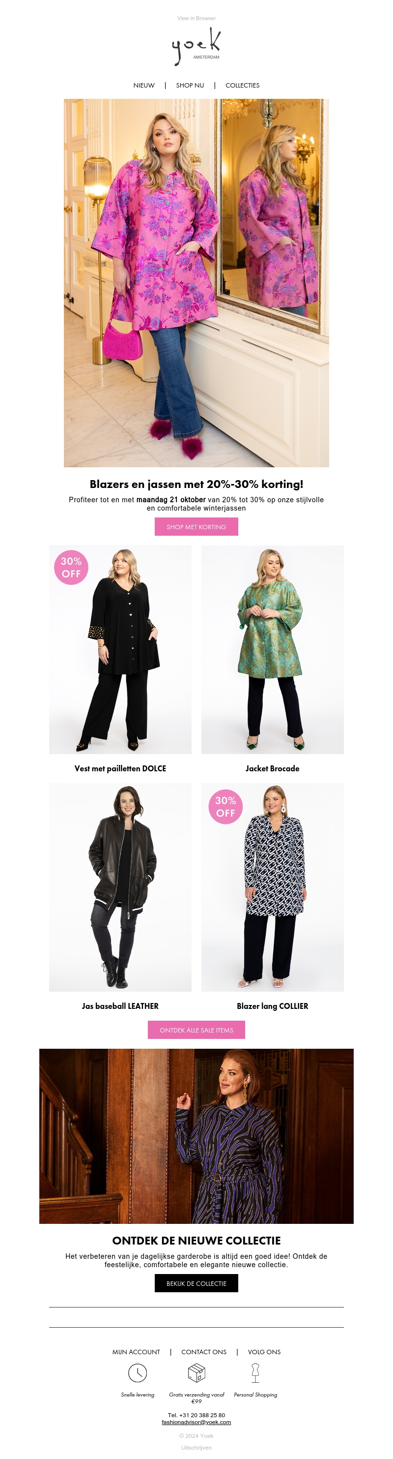 Sorry, we hadden een storing! Profiteer nu alsnog van kortingen tot 30% ⚡️op blazers en jassen! Sorry, we hadden een storing! Profiteer nu alsnog van kortingen tot 30% ⚡️op blazers en jassen!