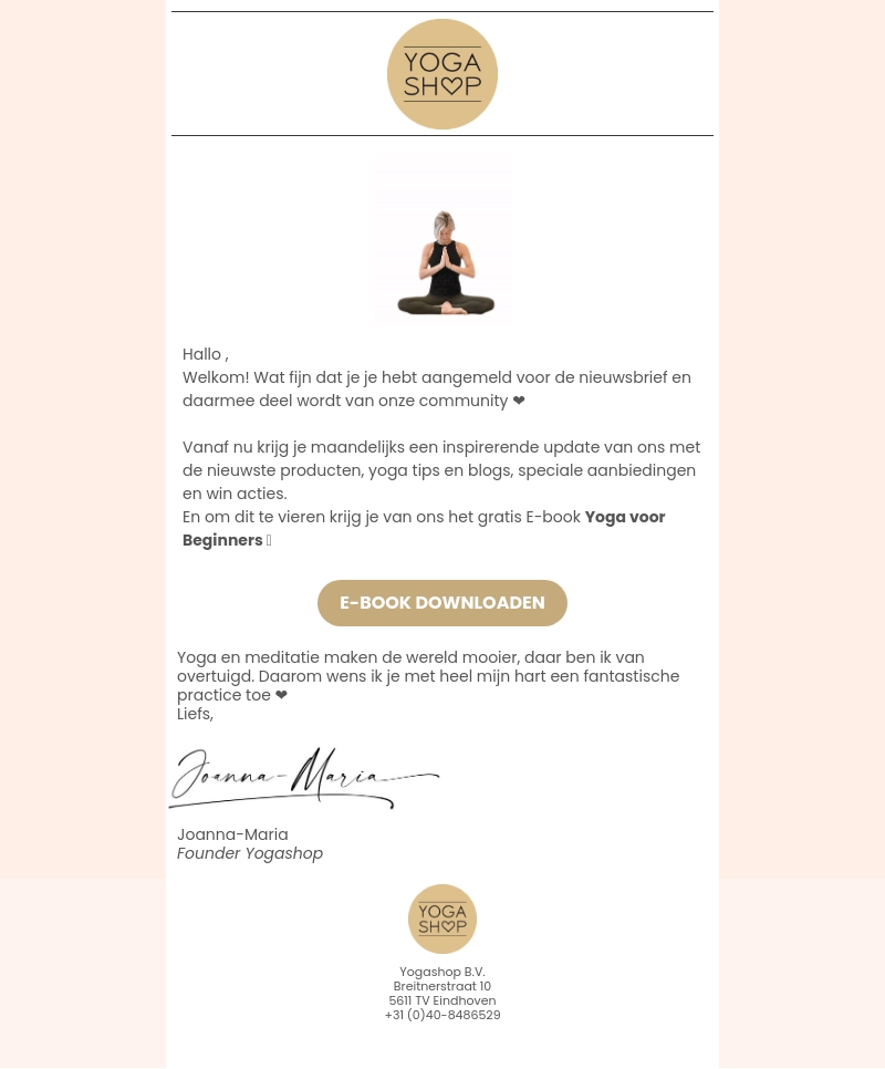 đ¤ Welkom bij de Yogashop â¤ī¸ đ¤ Welkom bij de Yogashop â¤ī¸