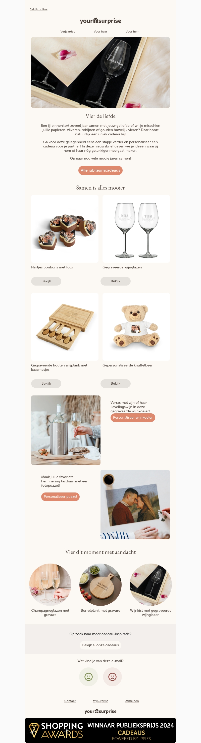 Binnenkort een jubileum? Binnenkort een jubileum?