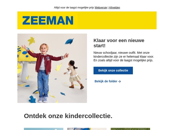 Klaar voor het schooljaar met onze kindercollectie