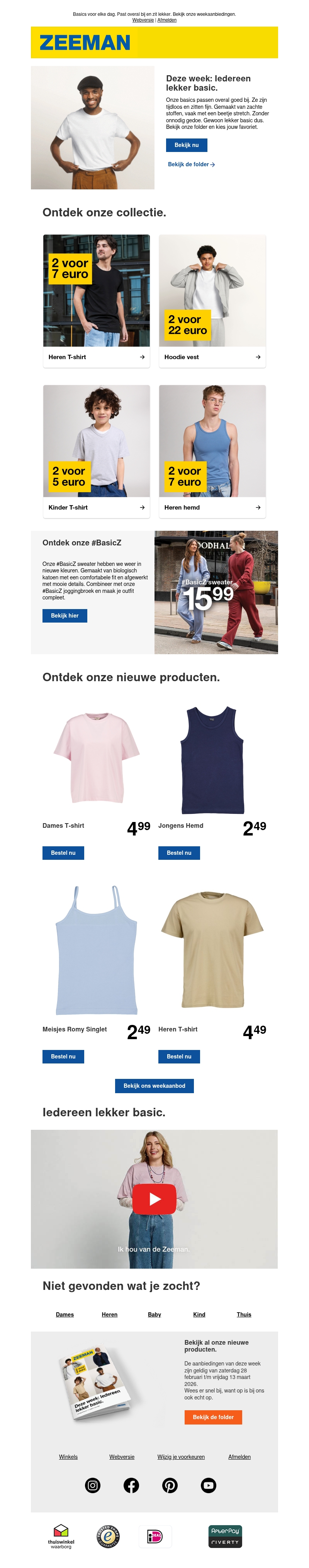 Deze week: Iedereen lekker basic. Deze week: Iedereen lekker basic.