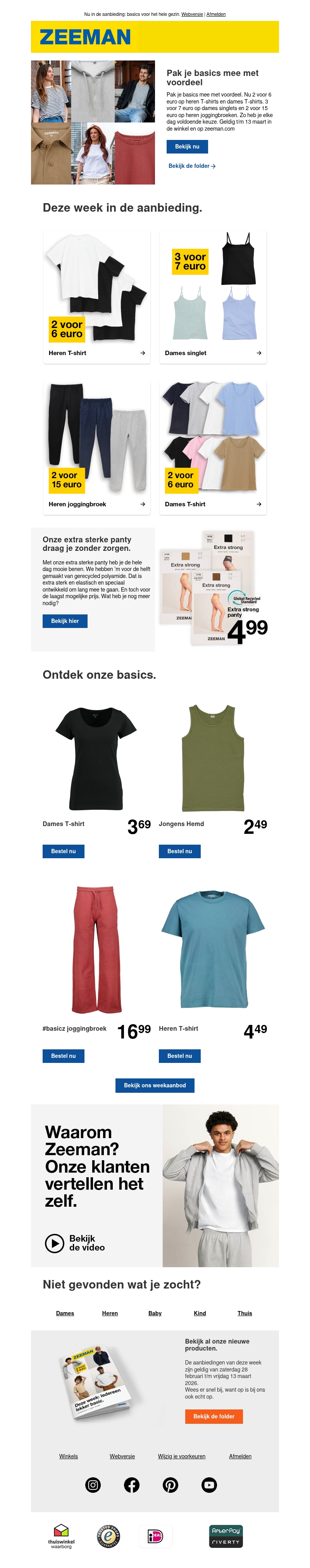 Pak je basics mee met voordeel Pak je basics mee met voordeel