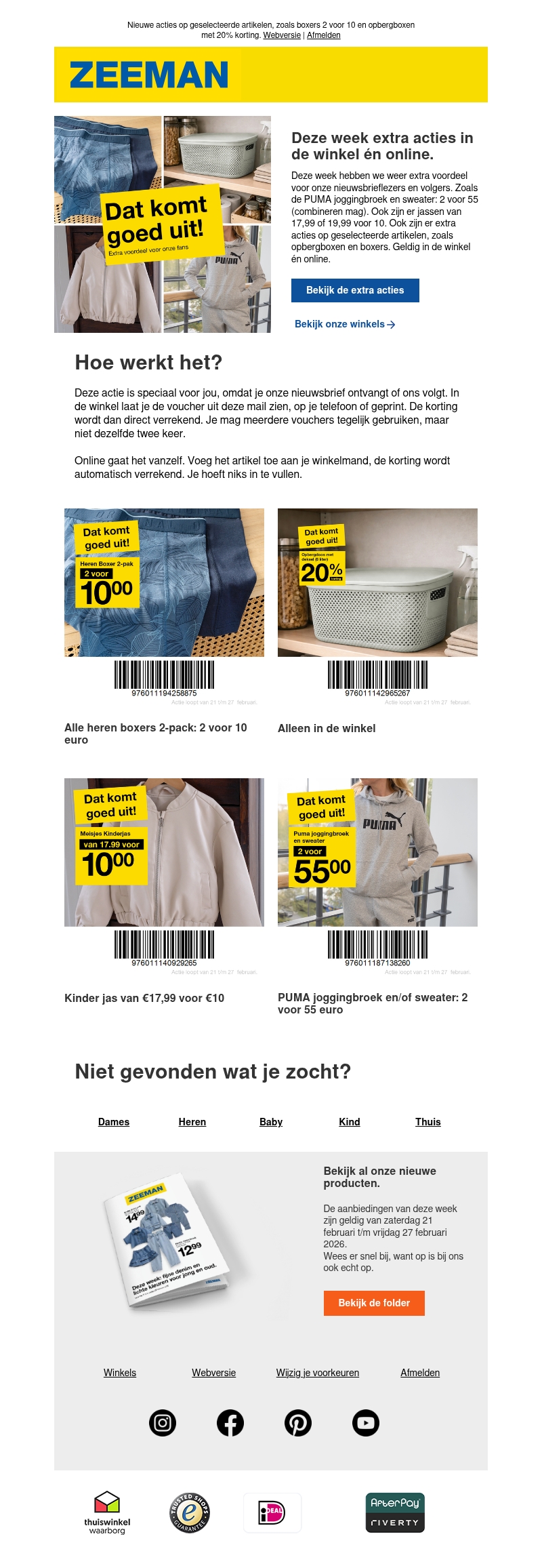 Deze week: extra voordeel voor jou Deze week: extra voordeel voor jou