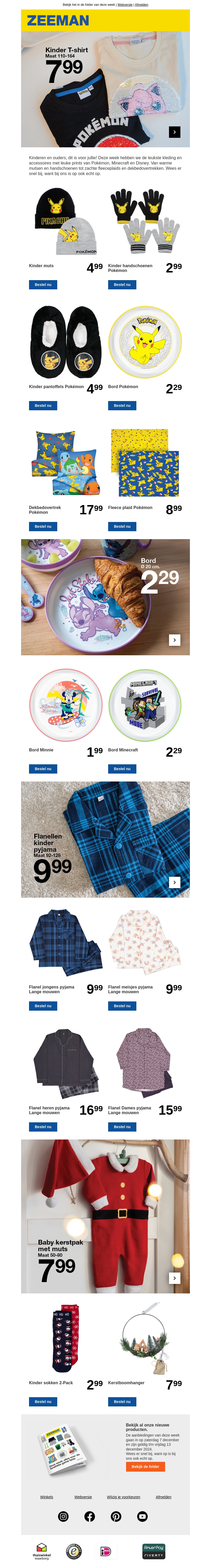 Alles voor fans van Pokémon, Minecraft en Disney Alles voor fans van Pokémon, Minecraft en Disney