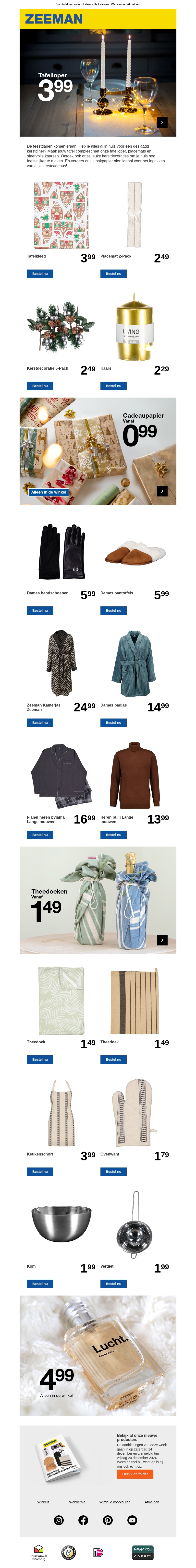 De allerlaatste meepakkers voor een geslaagd kerstdiner De allerlaatste meepakkers voor een geslaagd kerstdiner