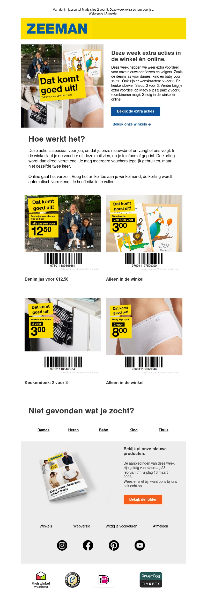 Speciaal voor jou: extra voordeel Speciaal voor jou: extra voordeel