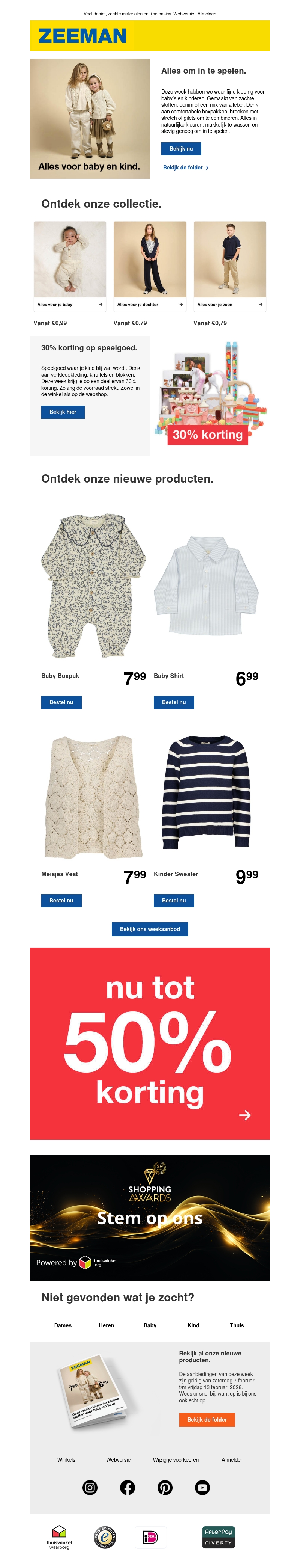 Nieuwe outfits voor baby en kind Nieuwe outfits voor baby en kind