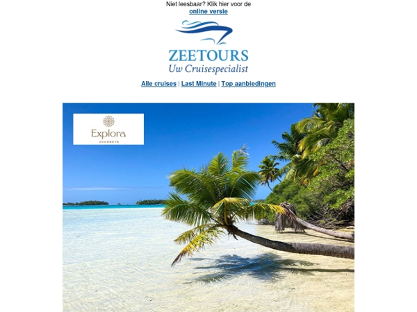 Luxe zonnige cruises met Explora Journeys