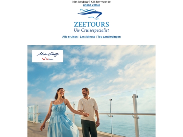 Zorgeloos genieten met TUI Cruises