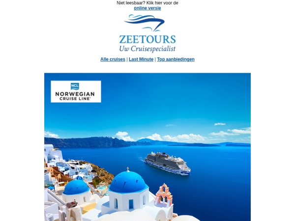 Last Minute naar de zon met Norwegian Cruise Line