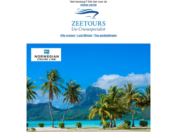 Zon, zee en eindeloos genieten met Norwegian Cruise Line