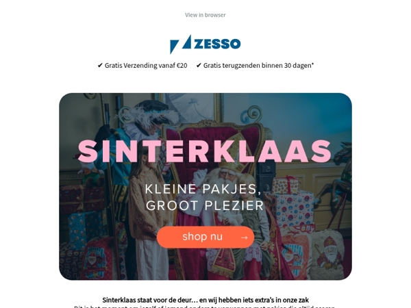 Sinterklaas is er… en onze Black Friday-korting ook nog!🎁