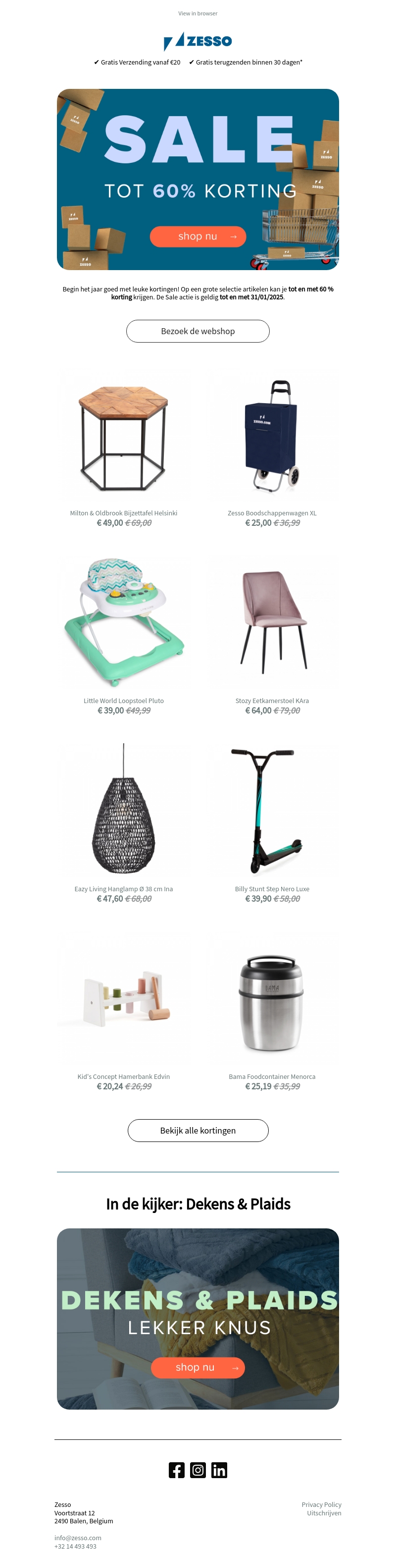 Sale: tot 60% korting! π Sale: tot 60% korting! π