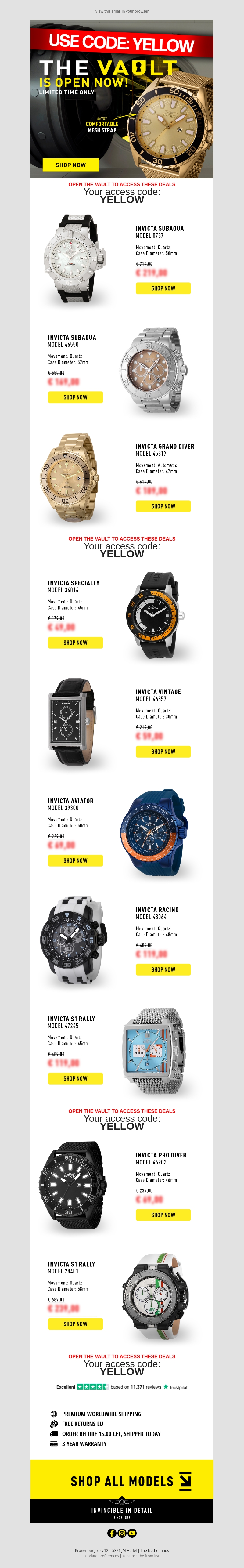 🔐 Check our Vault Sale Now! Use The Special Code! 🔐 Check our Vault Sale Now! Use The Special Code!