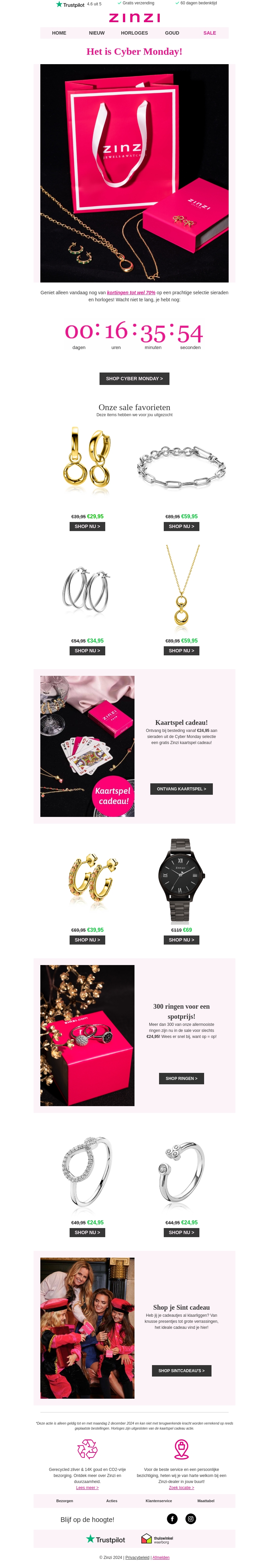 🚨 CYBER MONDAY: alleen vandaag nog tot 70% korting! 🚨 CYBER MONDAY: alleen vandaag nog tot 70% korting!