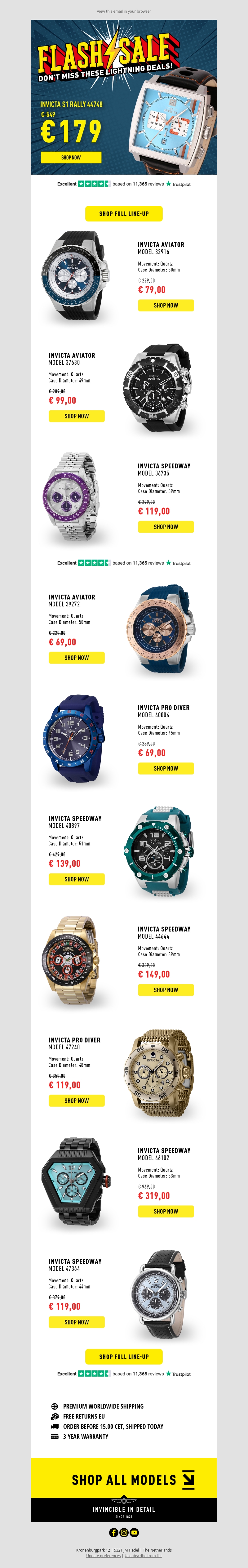 ⚡ Lightning Deals Alert: INVICTA Strikes Again! ⚡ ⚡ Lightning Deals Alert: INVICTA Strikes Again! ⚡