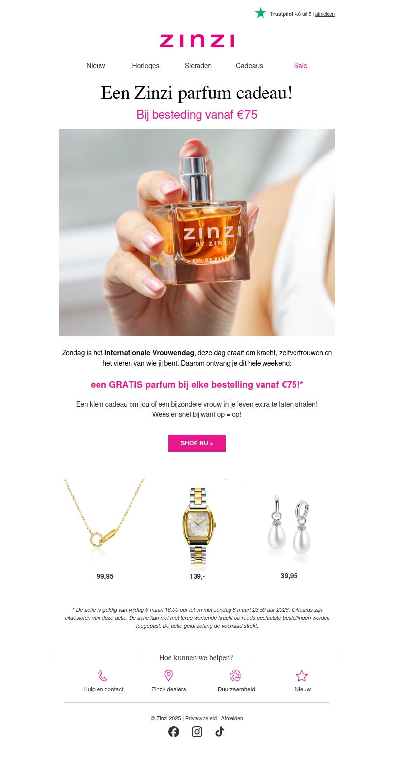 Ontvang een gratis parfum bij bestellingen vanaf €75 🎁 Ontvang een gratis parfum bij bestellingen vanaf €75 🎁