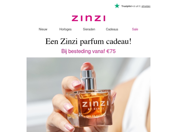 Ontvang een gratis parfum bij bestellingen vanaf €75 🎁