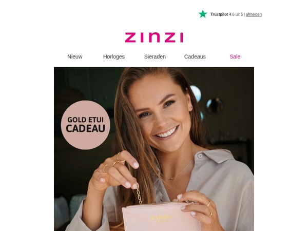 ✨ Cadeautje: een Zinzi Gold Etui ✨