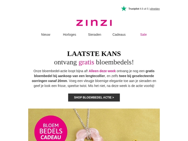 Gratis bloembedels? Alleen deze week! 🎁
