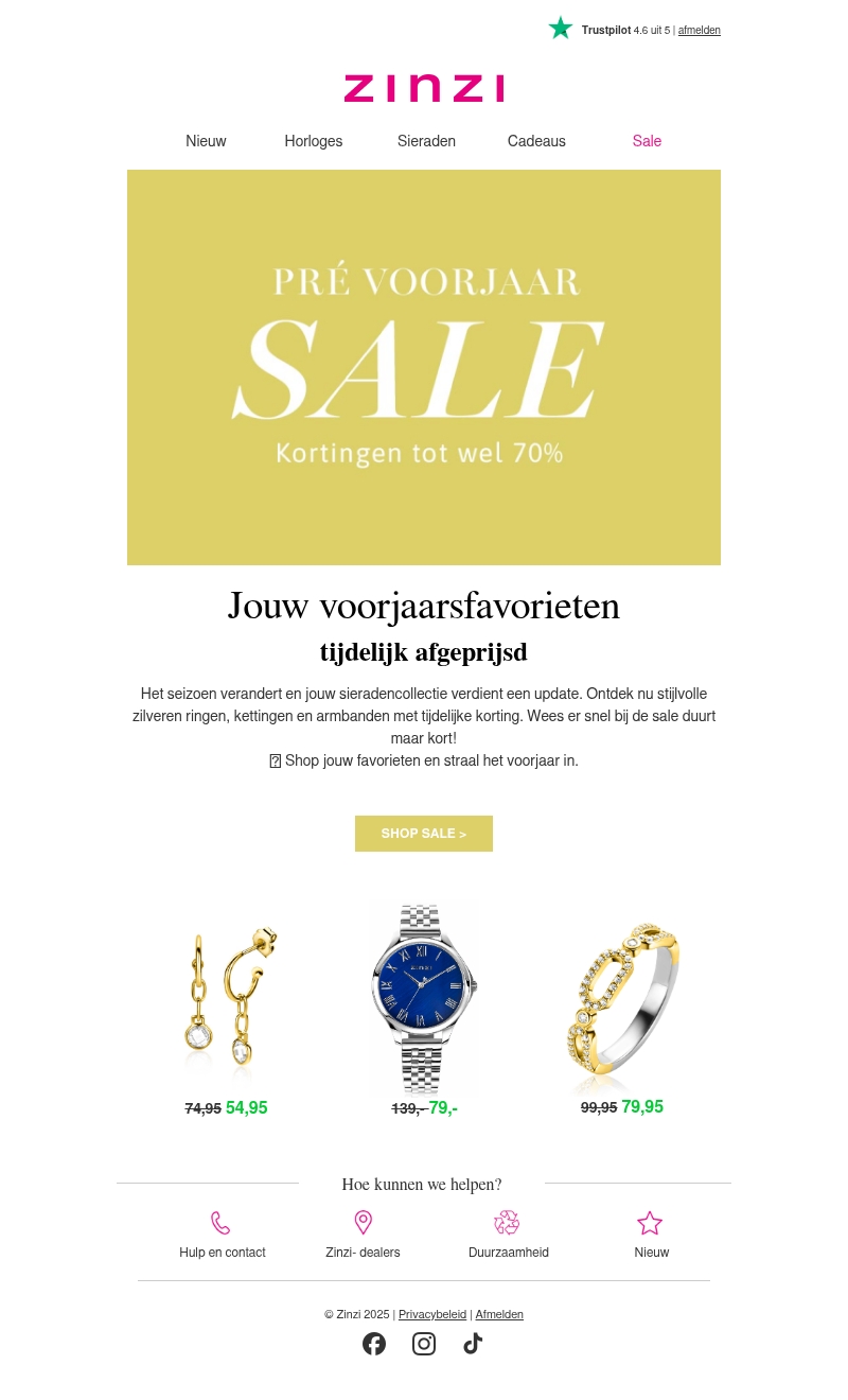 Pré-Voorjaar Sale is gestart 🌷 Pré-Voorjaar Sale is gestart 🌷