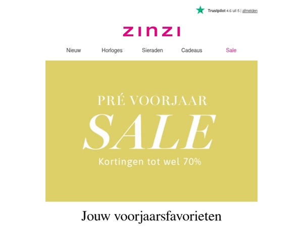 Pré-Voorjaar Sale is gestart 🌷