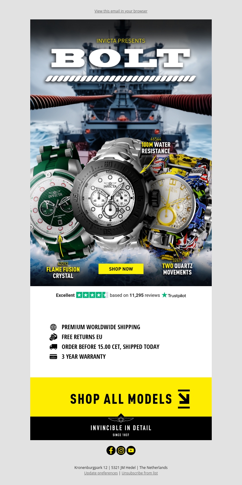 ⚡️Deals on Invicta's Bolt Collection — Catch Them! ⚡️Deals on Invicta's Bolt Collection — Catch Them!