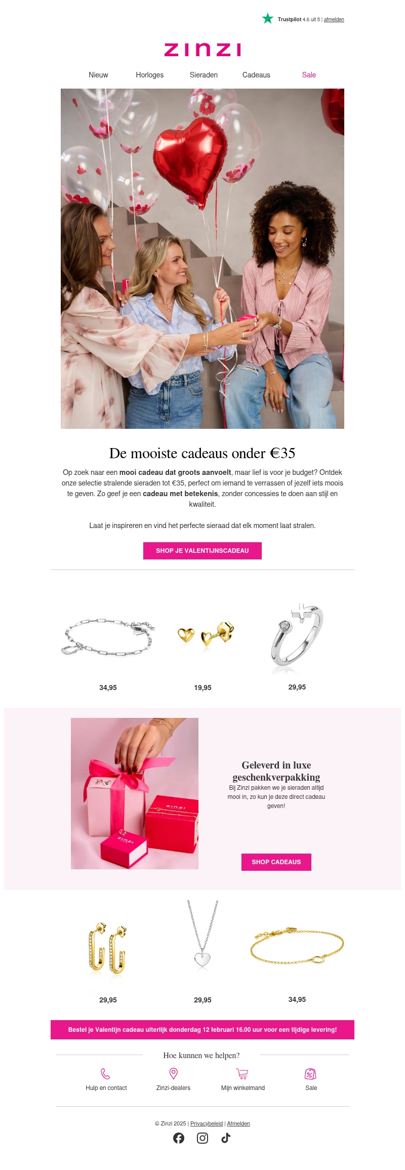 Stralende Valentijn cadeaus tot €35 ❤️ Stralende Valentijn cadeaus tot €35 ❤️