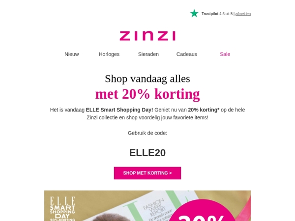 🚨 20% korting op de gehele collectie!