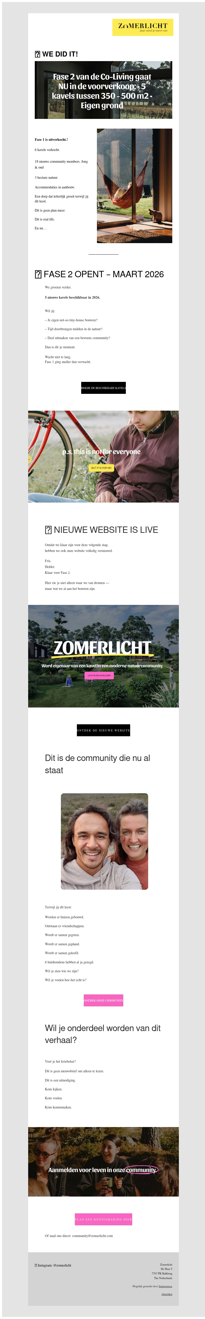 π WE DID IT! Fase 1 is uitverkocht! π WE DID IT! Fase 1 is uitverkocht!