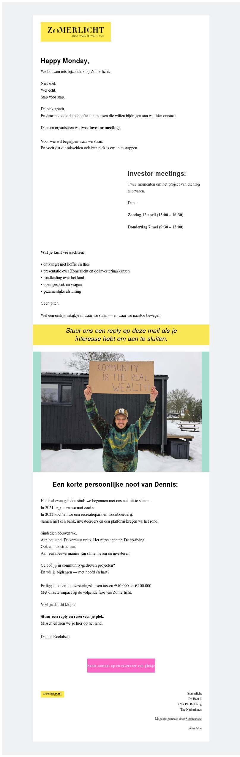 Dit bouwen we – en je kunt instappen! Dit bouwen we – en je kunt instappen!