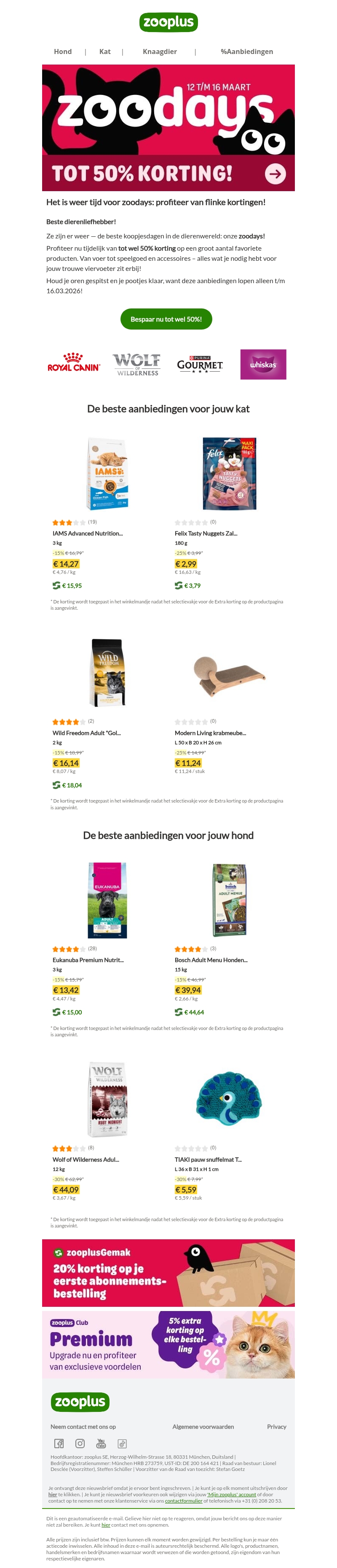 Tot wel 50% korting op onze populairste producten! Tot wel 50% korting op onze populairste producten!