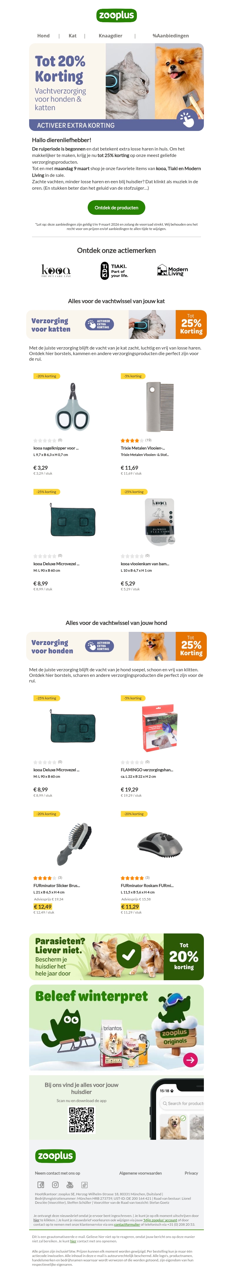 Bespaar tot 25% op vachtverzorging Bespaar tot 25% op vachtverzorging