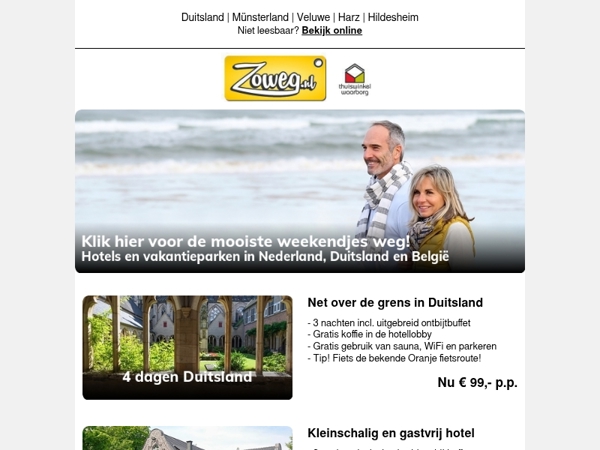 4 dagen Duitsland nu 99,-