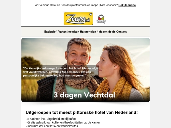 3 dagen Vechtdal v.a. 69,-