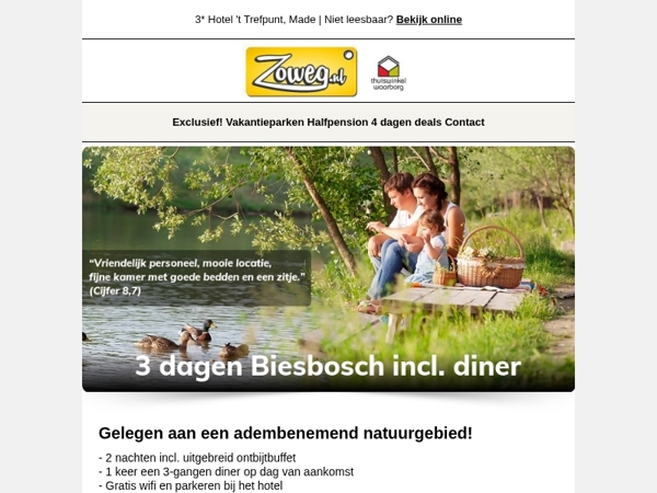 3 dagen Ameland + diner v.a. 95,-