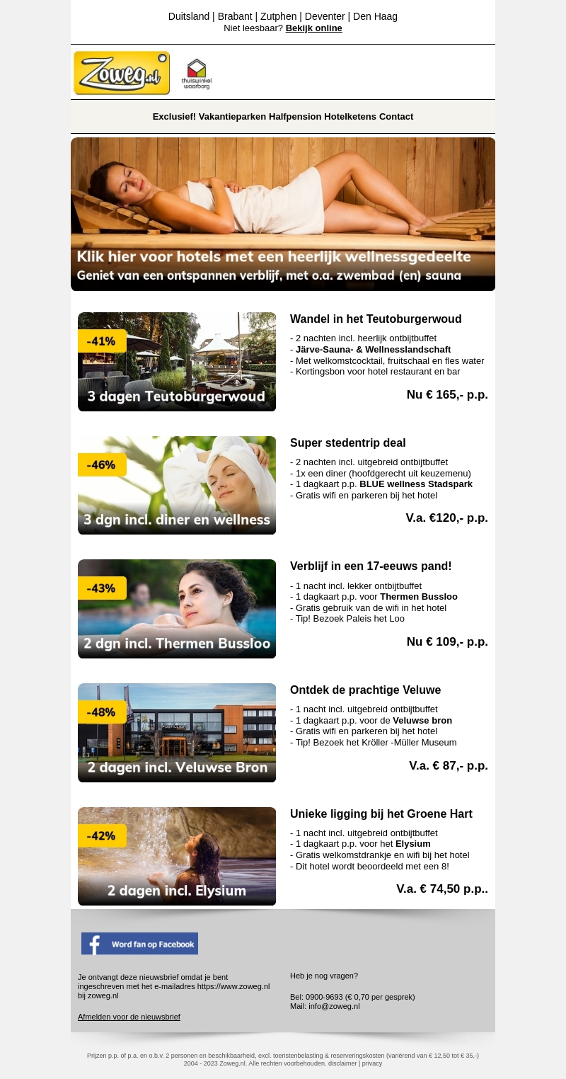 De beste wellness deals v.a. 74,50 De beste wellness deals v.a. 74,50