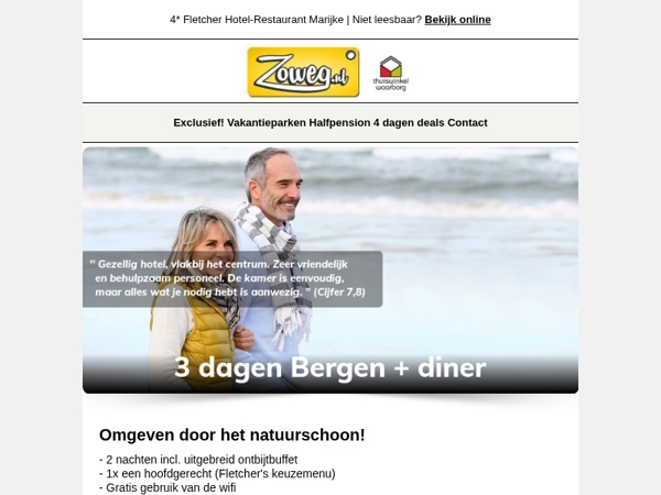 3 dagen Bergen + diner v.a. 85,-