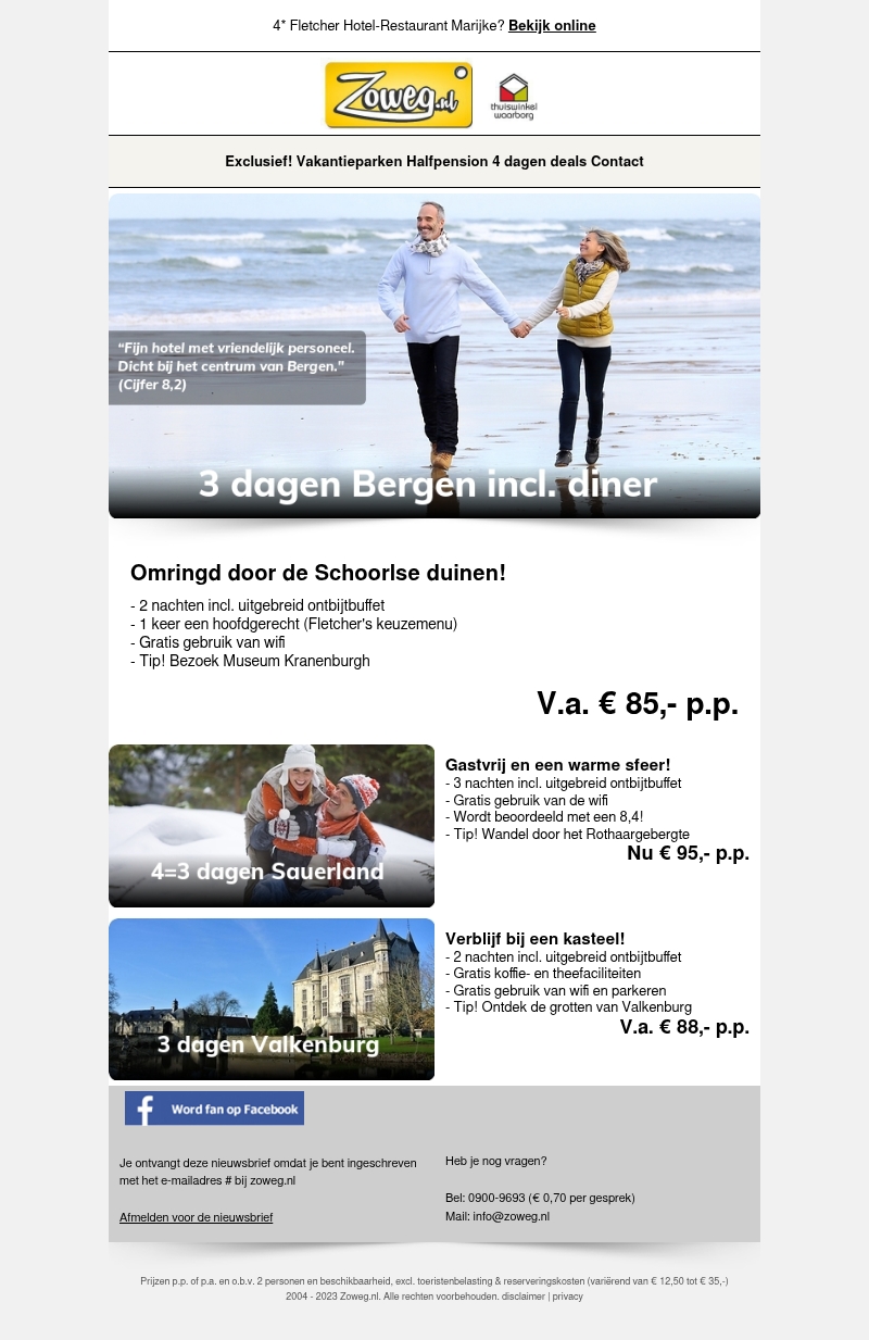 3 dagen Bergen + diner v.a. 85,- 3 dagen Bergen + diner v.a. 85,-
