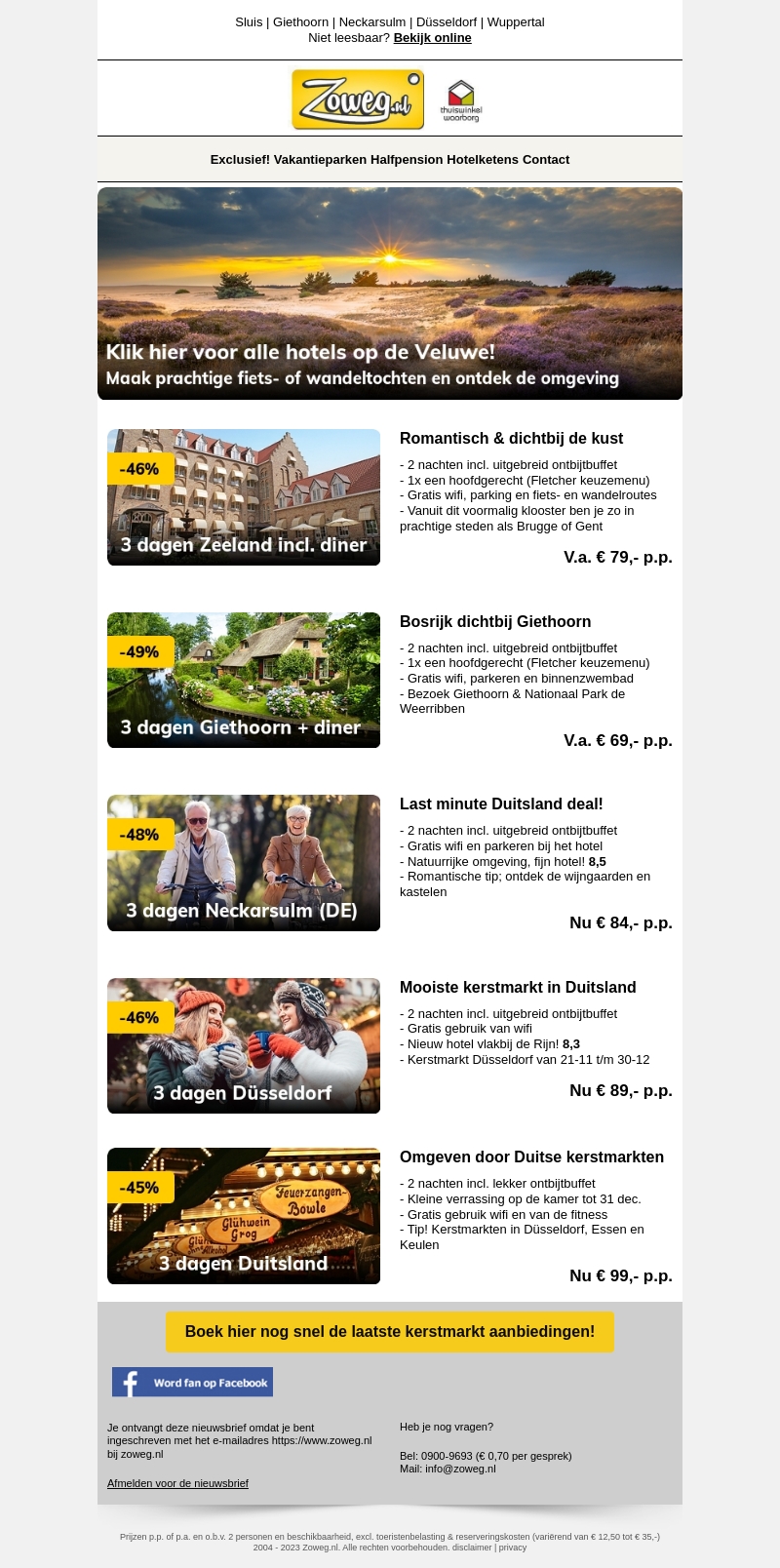 TEST - 3 dagen Zeeland + diner v.a. 79,- TEST - 3 dagen Zeeland + diner v.a. 79,-