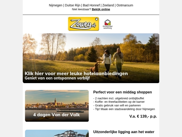 3 dagen Zeeland + diner v.a. 85,-